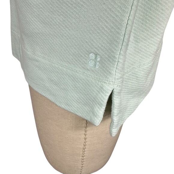 SWEATY BETTY Nestle Up Half Zip Pullover Mint Blue Women's Size XS Relaxed Fit - Picture 4 of 9